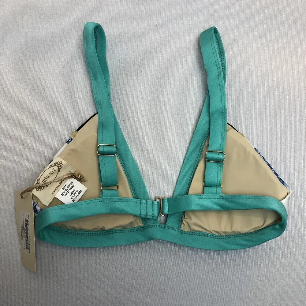Mia Joy Joyfolie Rania Small Swimsuit Bikini Top S New NWT